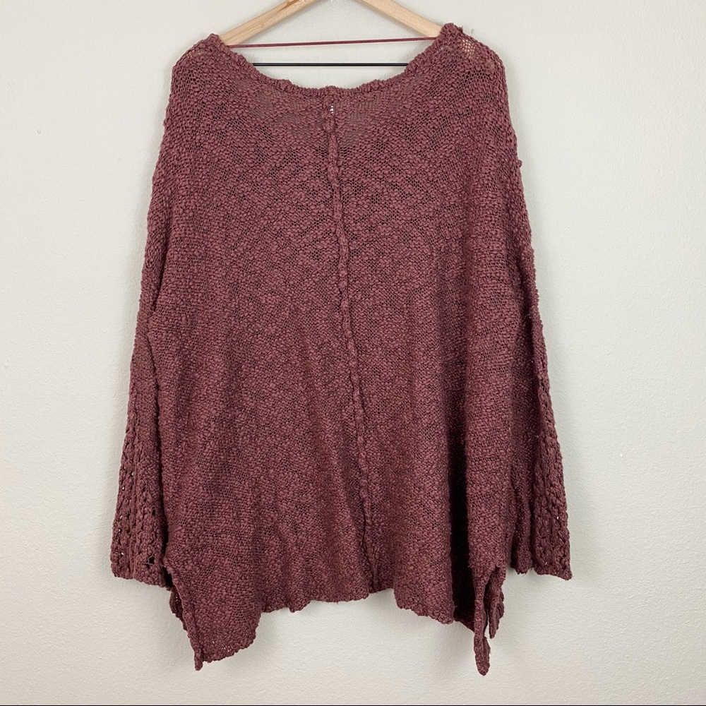 Free People Pretty Pointelle Vee Sweater - Picture 12 of 14